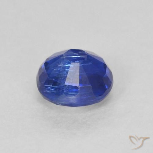 Cianita Azul oscuro natural de 0.43 ct, Redondo, SI