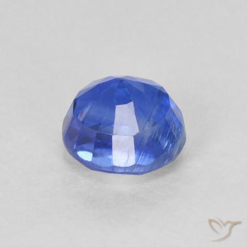 Cianita Azul real natural de 0.47 ct, Redondo, SI