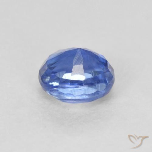 Cianita Azul real natural de 0.44 ct, Redondo, SI