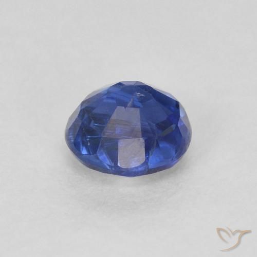 Cianita Azul real natural de 0.44 ct, Redondo, SI