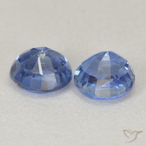 Gemas de Cianita Celeste natural de 1.45 ct, Redondo, SI