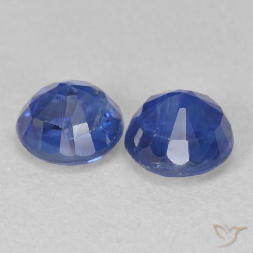 Gemas de Cianita Azul real natural de 1.56 ct, Redondo, SI
