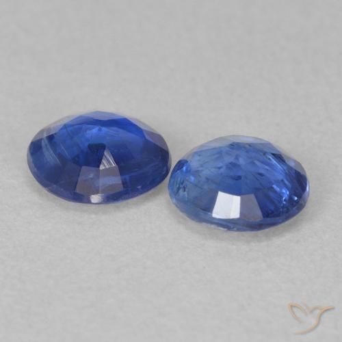 Gemas de Cianita Azul marino natural de 1.02 ct, Redondo, SI