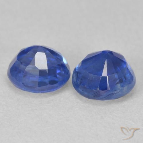 Gemas de Cianita Azul real natural de 1.69 ct, Redondo, SI