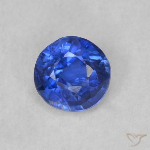 0.36ct Natural Azul real cianita, Redondo, SI, Photo A