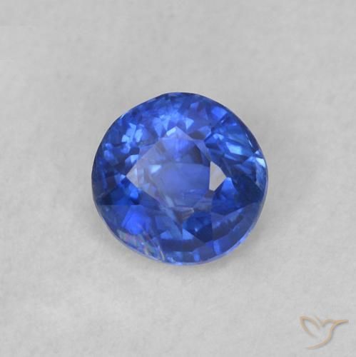 Cianita Azul real natural de 0.36 ct, Redondo, SI