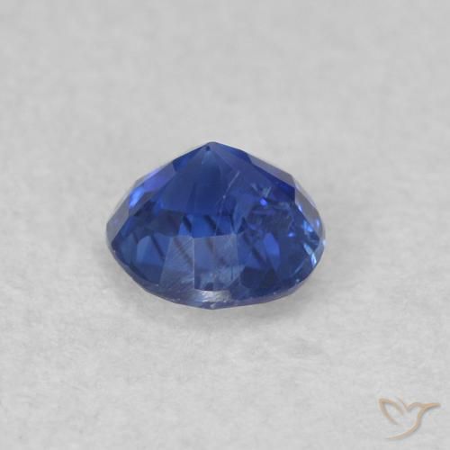 Cianita Azul real natural de 0.36 ct, Redondo, SI