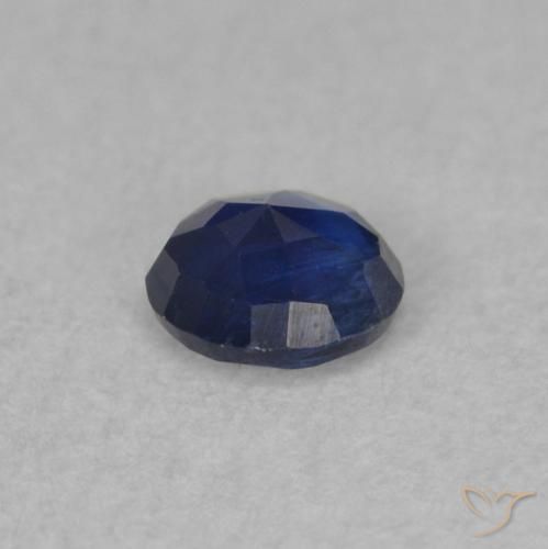 Cianita Azul oscuro natural de 0.30 ct, Redondo, SI