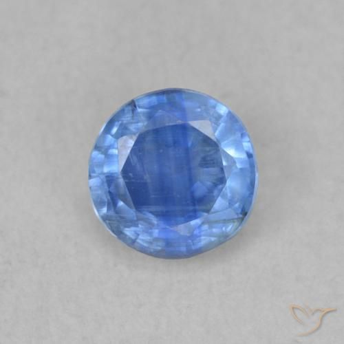 0.39ct Natural Azul claro Cianita, Redondo, SI