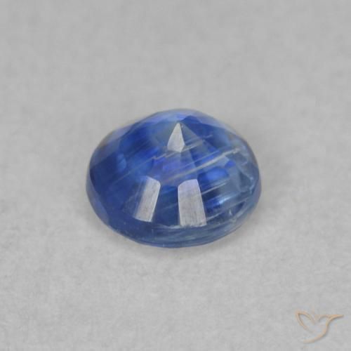 Cianita Azul claro natural de 0.39 ct, Redondo, SI