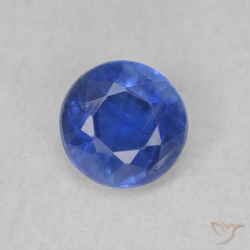 0.42ct Natural Celeste Cianita, Redondo, SI
