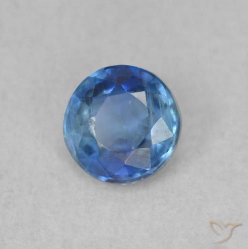 Cianita royal blue natural de 0.36 ct, Redondo, SI