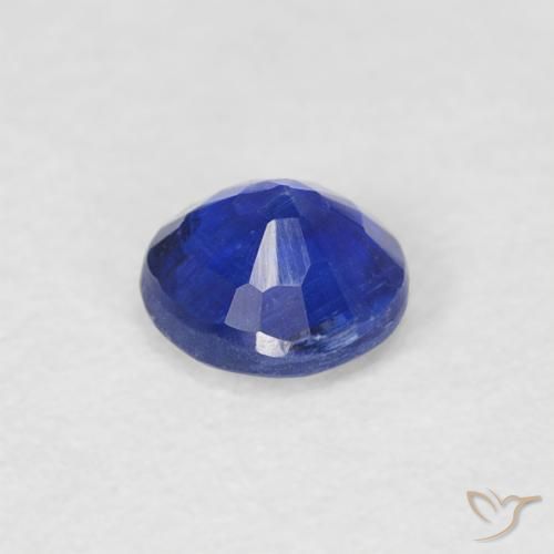 Cianita Azul azur intenso natural de 0.34 ct, Redondo, SI