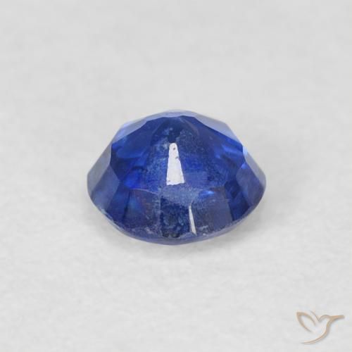 Cianita Azul marino natural de 0.42 ct, Redondo, SI