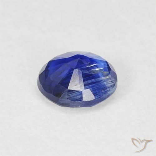 Cianita Azul oscuro natural de 0.36 ct, Redondo, SI