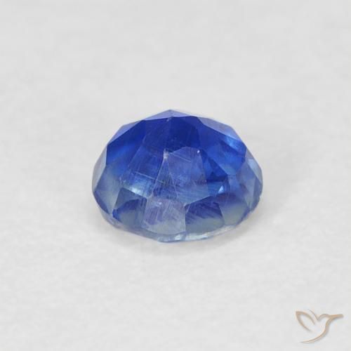 Cianita Azul azur intenso natural de 0.39 ct, Redondo, SI