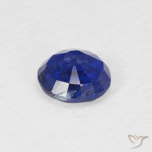 Cianita Azul oscuro natural de 0.34 ct, Redondo, SI