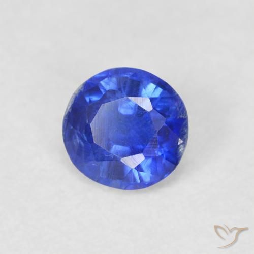 Cianita Azul azur intenso natural de 0.34 ct, Redondo, SI