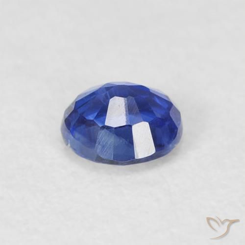 Cianita Azul azur intenso natural de 0.34 ct, Redondo, SI