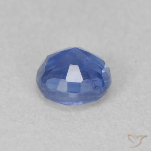 Cianita Azul real natural de 0.43 ct, Redondo, SI