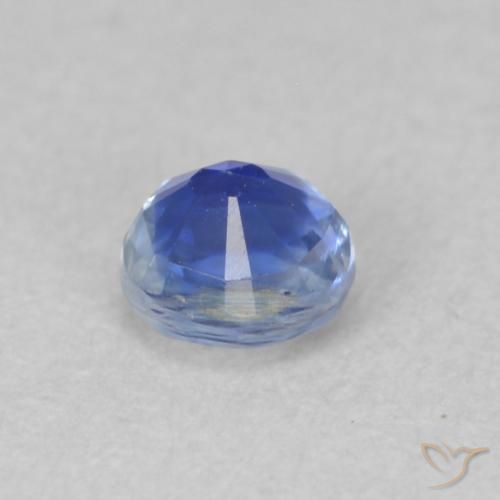 Cianita Azul oscuro natural de 0.40 ct, Redondo, SI