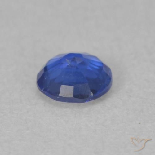 Cianita Azul real natural de 0.33 ct, Redondo, SI