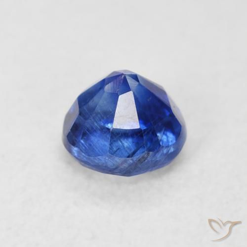 Cianita Azul real natural de 0.45 ct, Redondo, SI