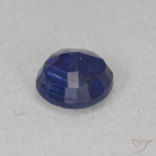 Cianita Azul marino natural de 0.40 ct, Redondo, SI