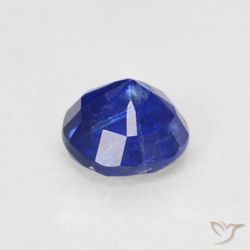 Cianita Azul marino natural de 0.42 ct, Redondo, SI