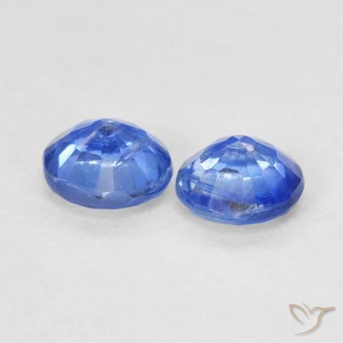 Gemas de Cianita Azul claro natural de 0.74 ct, Redondo, SI