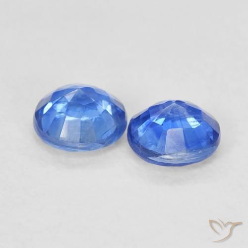 Gemas de Cianita Azul claro natural de 0.67 ct, Redondo, VS-SI