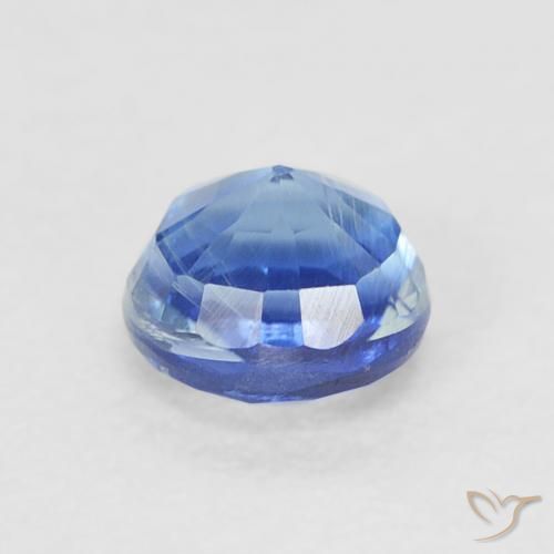 Cianita Celeste natural de 0.51 ct, Redondo, SI