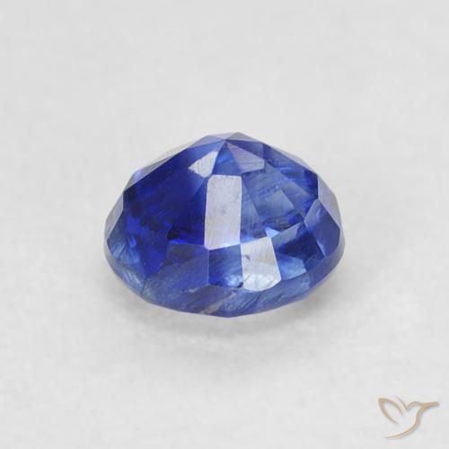 Cianita Azul marino natural de 0.45 ct, Redondo, SI