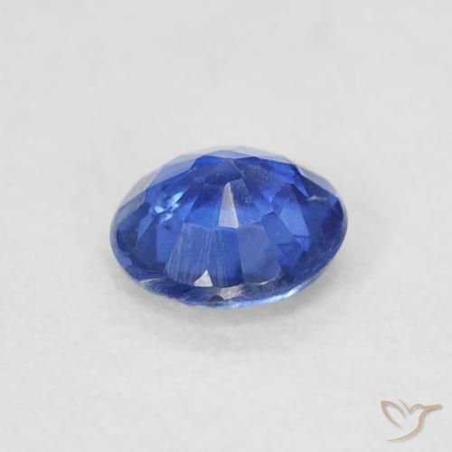 Cianita Azul azur intenso natural de 0.31 ct, Redondo, VS-SI