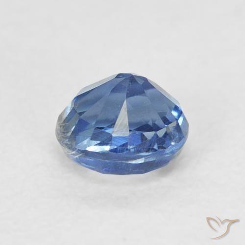 Cianita Azul oscuro natural de 0.48 ct, Redondo, VS-SI