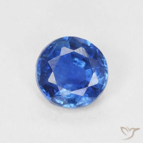 0.32ct Natural Azul marino claro cianita, Redondo, SI, Photo A