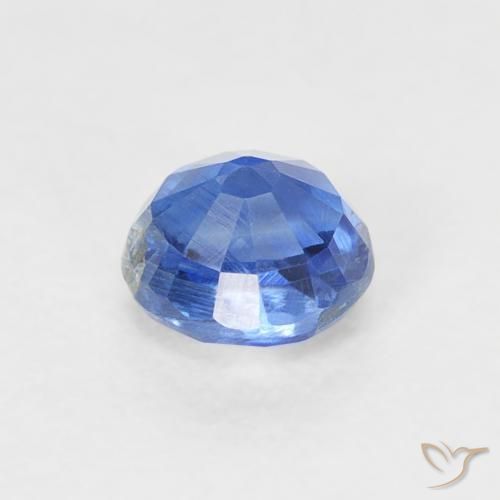 Cianita Azul marino claro natural de 0.45 ct, Redondo, SI
