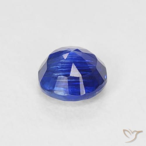 Cianita Azul marino intenso natural de 0.36 ct, Redondo, SI