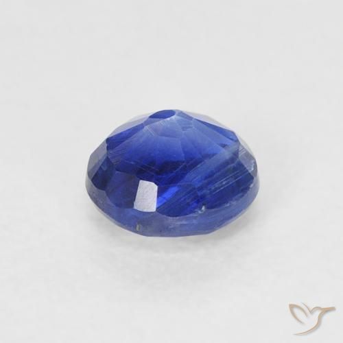 Cianita Azul azur intenso natural de 0.39 ct, Redondo, SI
