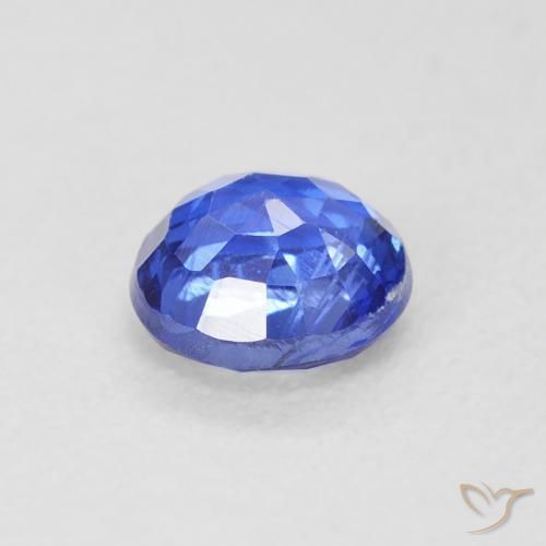 Cianita Azul marino natural de 0.67 ct, Redondo, SI