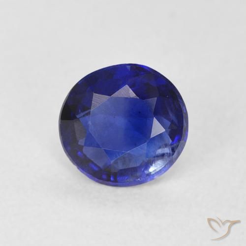 Cianita Azul real natural de 0.47 ct, Redondo, SI