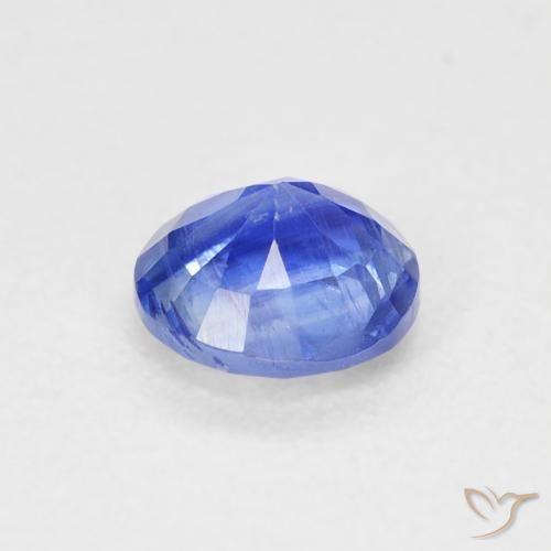 Cianita Azul azur intenso natural de 0.63 ct, Redondo, SI