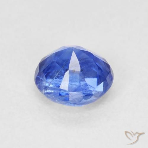Cianita Azul azur intenso natural de 0.77 ct, Redondo, SI