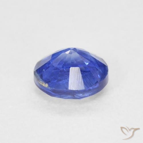 Cianita Azul azur intenso natural de 0.70 ct, Redondo, SI