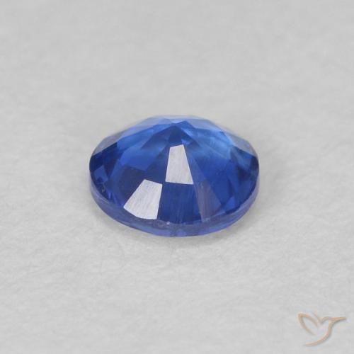 Cianita Azul azur intenso natural de 0.31 ct, Redondo, VS-SI
