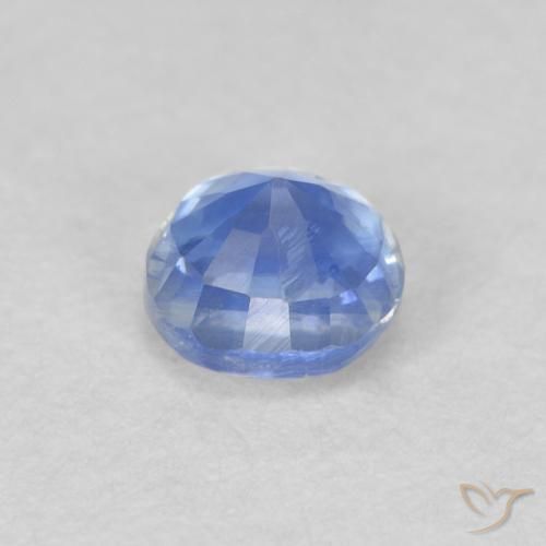 Cianita Azul azur intenso natural de 0.46 ct, Redondo, VS-SI