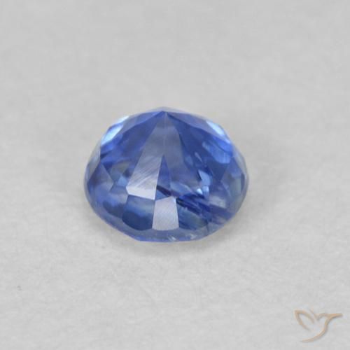 Cianita Azul azur intenso natural de 0.40 ct, Redondo, VS-SI