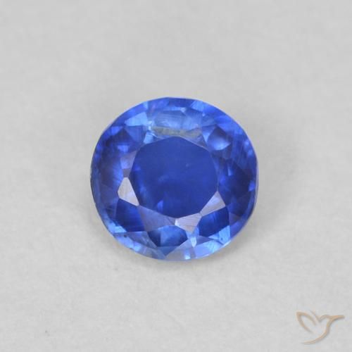 0.29ct Natural Azul azur intenso cianita, Redondo, VS-SI, Photo A