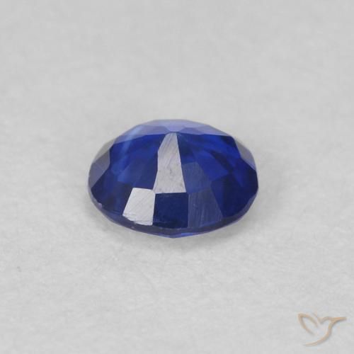 Cianita Azul azur intenso natural de 0.29 ct, Redondo, VS-SI