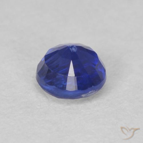Cianita Azul muy intenso natural de 0.45 ct, Redondo, VS-SI
